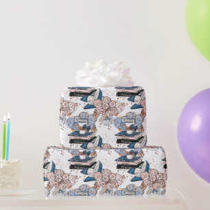Papier Cadeau Motif voyageuse