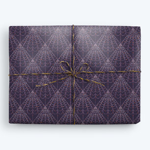 Papier Cadeau Motif Web Halloween Witch Spider