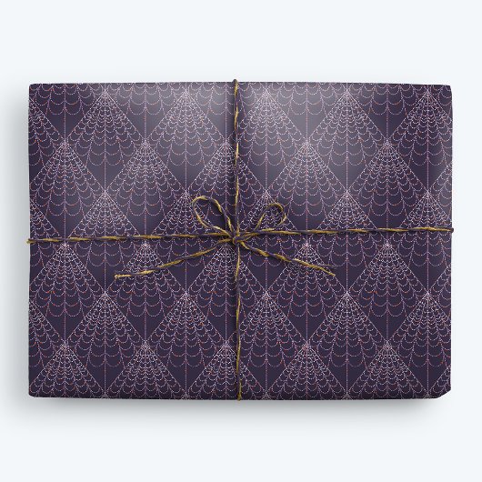 Papier Cadeau Motif Web Halloween Witch Spider