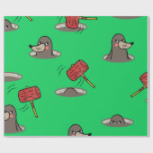 Papier Cadeau Motif Whack-A-Mole (Plat)