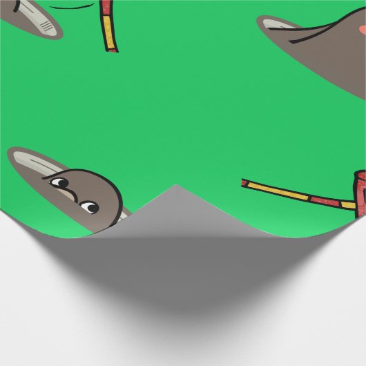 Papier Cadeau Motif Whack-A-Mole (Coin)