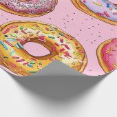 Papier Cadeau Motif Whimsical Donut (Coin)