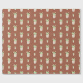 Papier Cadeau Motif Wild Cactus (Plat)