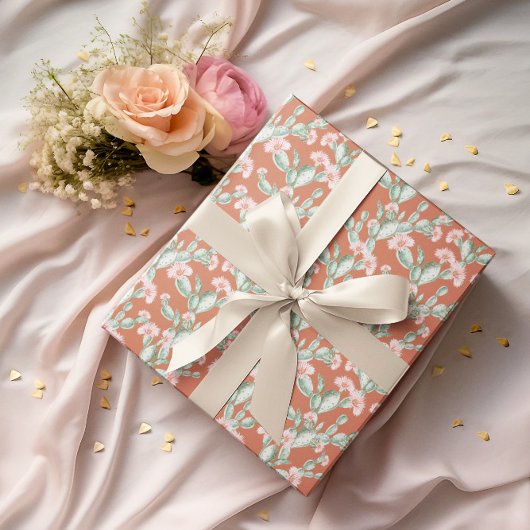 Papier Cadeau Motif Wild Cactus