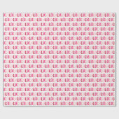 Papier Cadeau Motif XOXO sucré (Plat)