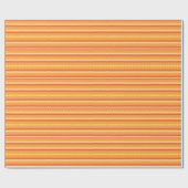 Papier Cadeau Motif Zig Zag Moderne Jaune, Orange et Blanc (Plat)