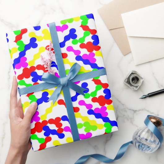 Papier Cadeau Motif Zigzag Dot (Cadeaux)