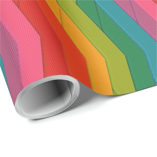 Papier Cadeau Motifs Abstraits 65A & B Options Papier d'emballag (Coin rond)