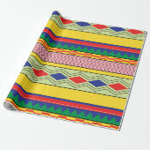 Papier Cadeau Motifs chaîne de motif transparente (Déroulé)