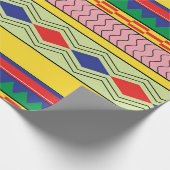 Papier Cadeau Motifs chaîne de motif transparente (Coin)