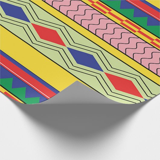 Papier Cadeau Motifs chaîne de motif transparente (Coin)