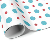 Papier Cadeau motifs colorés de cercle (Coin rond)