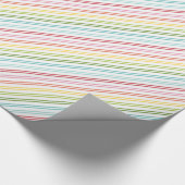 Papier Cadeau motifs de rayures (Coin)