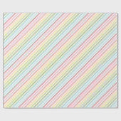 Papier Cadeau motifs de rayures (Plat)