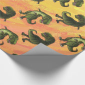 Papier Cadeau Motifs de Tyrannosaurus (Coin)