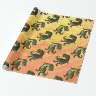 Papier Cadeau Motifs de Tyrannosaurus