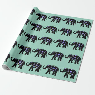 Papier Cadeau Motifs décoratifs abstraits d'éléphant animal