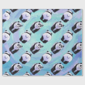 Papier Cadeau Motifs d'ours panda (Plat)