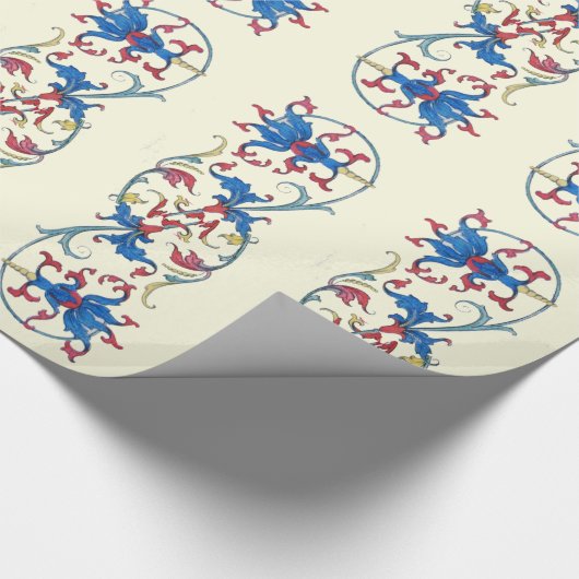 PAPIER CADEAU MOTIFS FLORENTIELS ANCIENS (Coin)