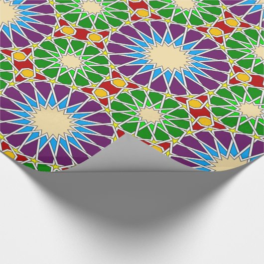 Papier Cadeau Motifs géométriques islamiques (Coin)