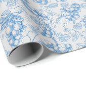 Papier Cadeau Motifs italiens. (Coin rond)