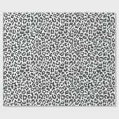Papier Cadeau Motifs noirs et blancs de peau d'animal (Plat)