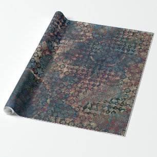 Papier Cadeau Motifs sales avec le patchwork malpropre des
