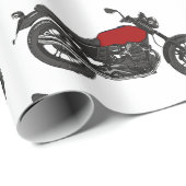 Papier Cadeau Moto (Coin rond)