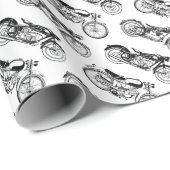 Papier Cadeau Moto (Coin rond)