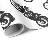 Papier Cadeau Moto (Coin rond)