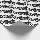 Papier Cadeau moto de silhouette (Coin)