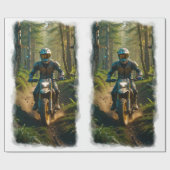 Papier Cadeau Moto-xing - Motocross Racers (Plat)