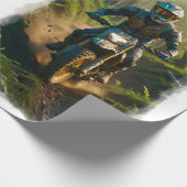 Papier Cadeau Moto-xing - Motocross Racers (Coin)