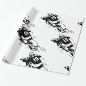 Papier Cadeau Motocross Rider (Déroulé)