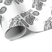 Papier Cadeau Motocycles (Coin rond)