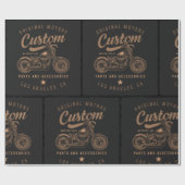 Papier Cadeau Motocycles personnalisés (Plat)