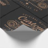 Papier Cadeau Motocycles personnalisés (Coin)