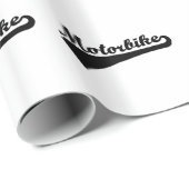 Papier Cadeau Motocyclette (Coin rond)