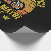 Papier Cadeau Motocyclette de chien (Coin)