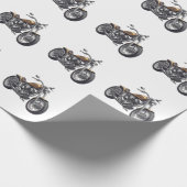 Papier Cadeau Motocyclette graphique (Coin)