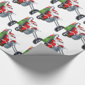 Papier Cadeau motocycliste santa claus (Coin)