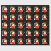 Papier Cadeau Motoneige moderne conçu (Plat)