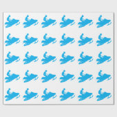 Papier Cadeau Motoneige multicolore (Plat)