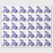 Papier Cadeau Motoneige violet (Plat)