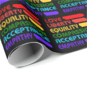 Papier Cadeau Mots À Vivre Par Collection (Coin rond)