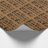 Papier Cadeau Mots de café (Coin)