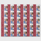 Papier Cadeau Mots de vacances photo cadeau de Noël (Plat)