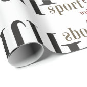 Papier Cadeau Mots fitness (Coin rond)