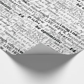 Papier Cadeau Mots inspirés (Coin)