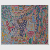 Papier Cadeau Mots réels dans la bibliothèque (Plat)